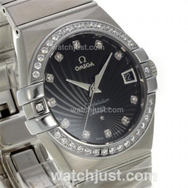 AAA Quality Omega Constellation Replica Watches With Black Dials For Men