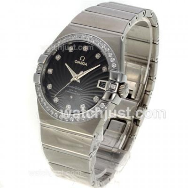 AAA Quality Omega Constellation Replica Watches With Black Dials For Men