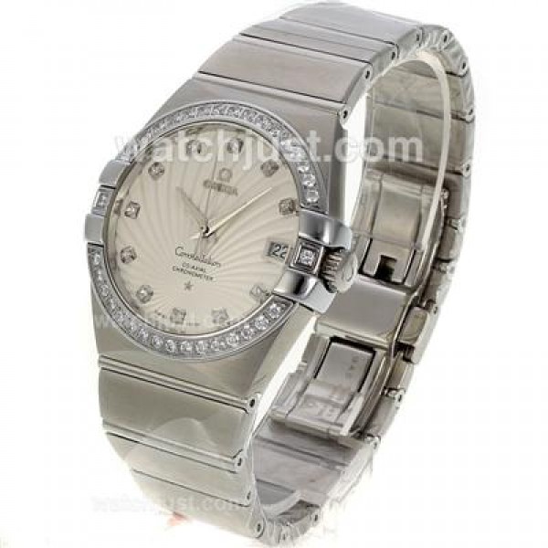 AAA Quality Omega Constellation Fake Watches With White Dials For Women