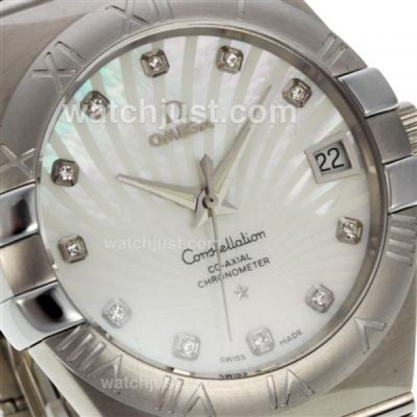 UK Best 1:1 Omega Constellation Replica Watches With White Dials For Sale