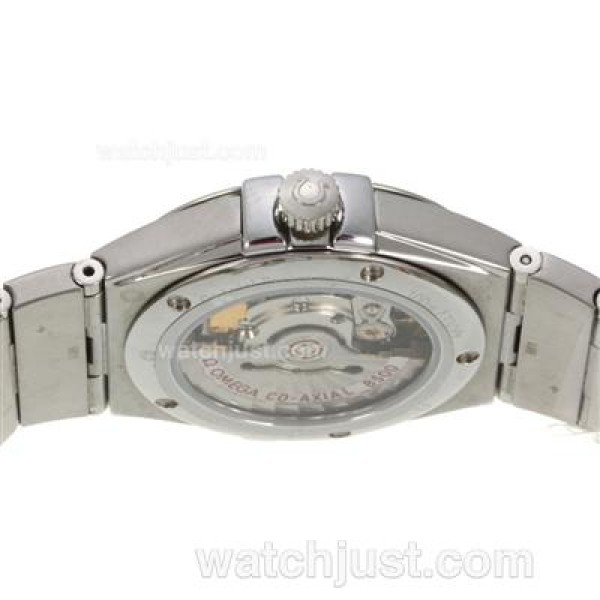 UK AAA Quality Omega Constellation Replica Watches With Black Dials For Men