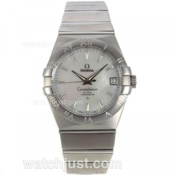 UK Best 1:1 Replica Omega Constellation With Mother-Of-Pearl Dials Stainless Steel Cases For Men