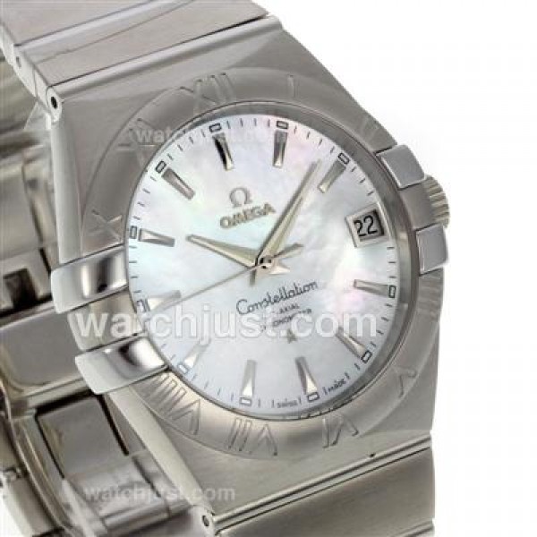 UK Best 1:1 Replica Omega Constellation With Mother-Of-Pearl Dials Stainless Steel Cases For Men