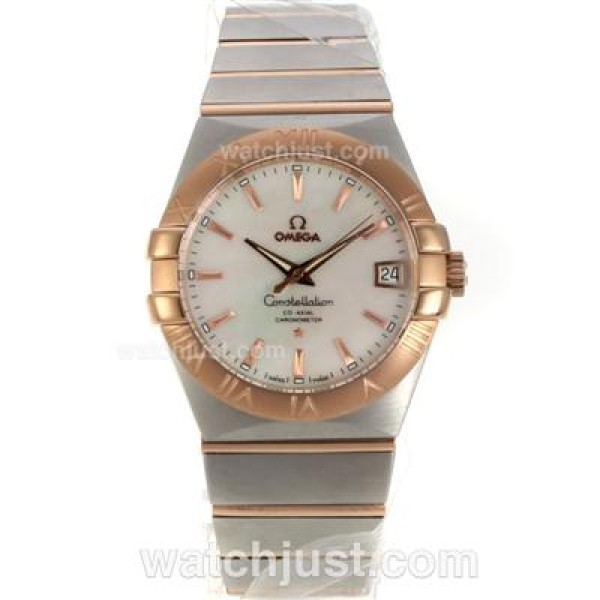 UK Best Quality Omega Constellation Replica Watches With Mother-Of-Pearl Dials For Men