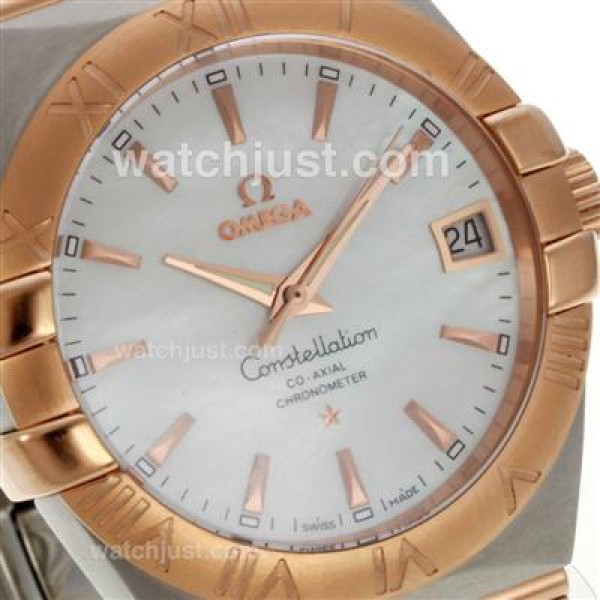 UK Best Quality Omega Constellation Replica Watches With Mother-Of-Pearl Dials For Men