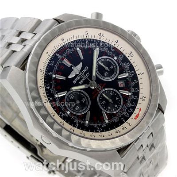 Breitling for Bentley Motors T Chronograph Swiss Valjoux 7750 Movement New Version with Black Dial