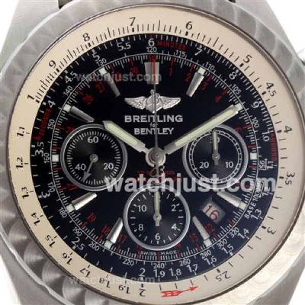 Breitling for Bentley Motors T Chronograph Swiss Valjoux 7750 Movement New Version with Black Dial