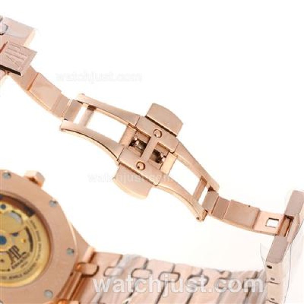 Audemars Piguet Jules Audemars Working Power Reserve Automatic Full Rose Gold with Black Dial-18 Plated Gold Movement