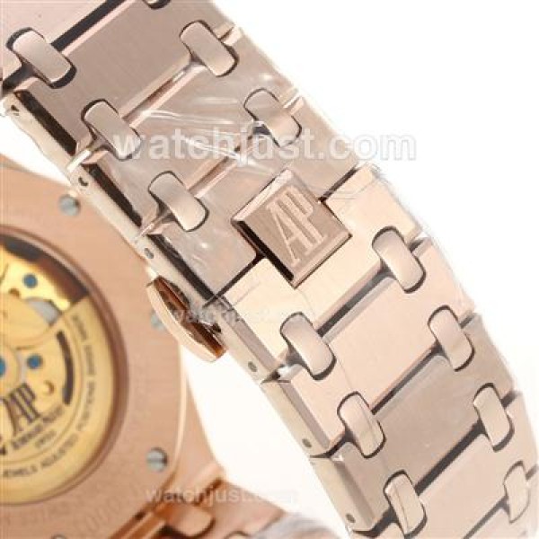 Audemars Piguet Jules Audemars Working Power Reserve Automatic Full Rose Gold with White Dial-18 Plated Gold Movement