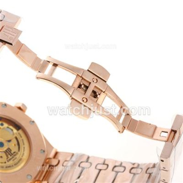 Audemars Piguet Jules Audemars Working Power Reserve Automatic Full Rose Gold with White Dial-18 Plated Gold Movement
