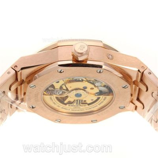 Audemars Piguet Jules Audemars Working Power Reserve Automatic Full Rose Gold with White Dial-18 Plated Gold Movement
