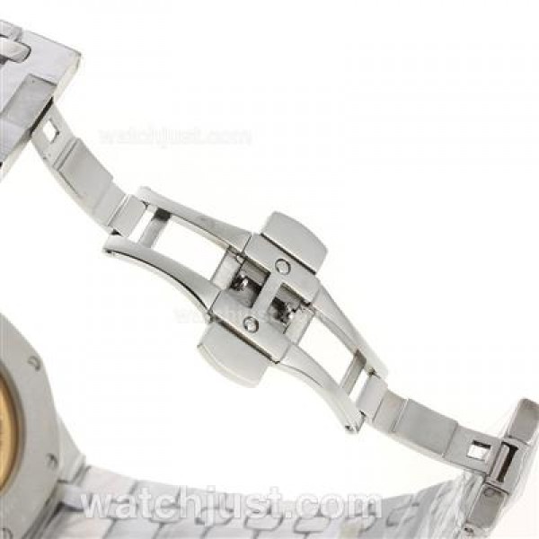 Audemars Piguet Jules Audemars Working Power Reserve Automatic with White Dial S/S-18 Plated Gold Movement