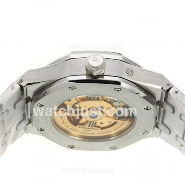 Audemars Piguet Jules Audemars Working Power Reserve Automatic with Black Dial S/S-18 Plated Gold Movement