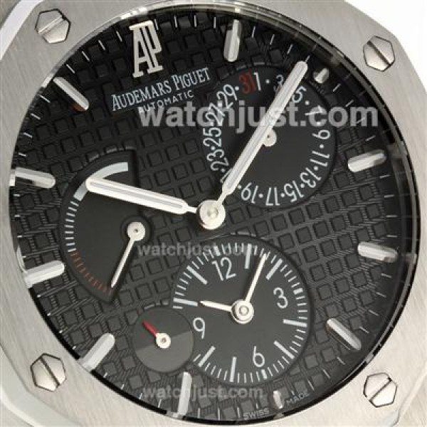 Audemars Piguet Jules Audemars Working Power Reserve Automatic with Black Dial S/S-18 Plated Gold Movement