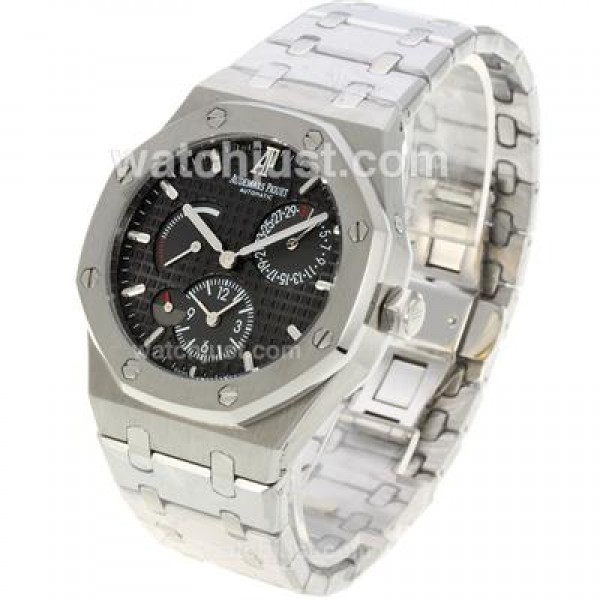 Audemars Piguet Jules Audemars Working Power Reserve Automatic with Black Dial S/S-18 Plated Gold Movement