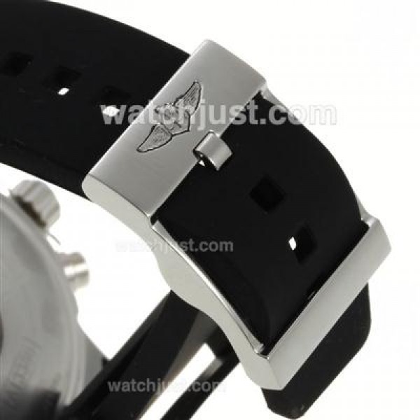 Breitling Colt Working Chronograph with White Dial-Rubber Strap