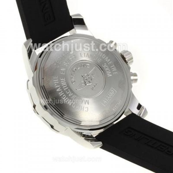 Breitling Colt Working Chronograph with White Dial-Rubber Strap