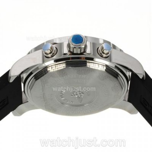 Breitling Colt Working Chronograph with White Dial-Rubber Strap