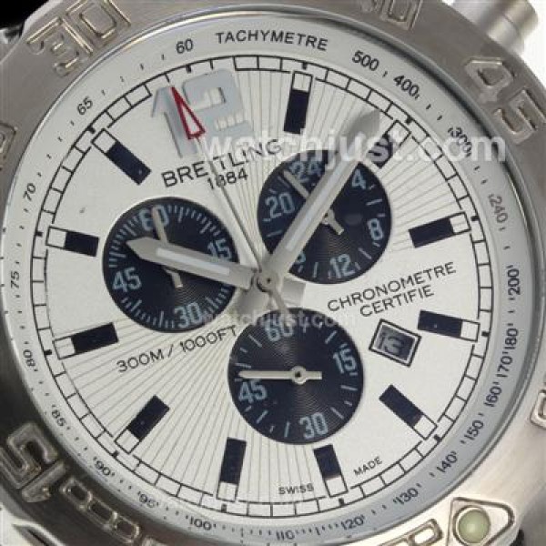 Breitling Colt Working Chronograph with White Dial-Rubber Strap