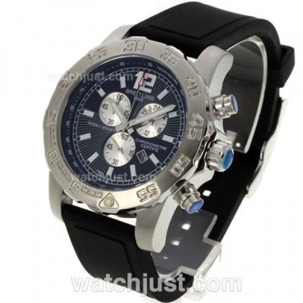 Breitling Colt Working Chronograph with Dark Blue Dial-Rubber Strap