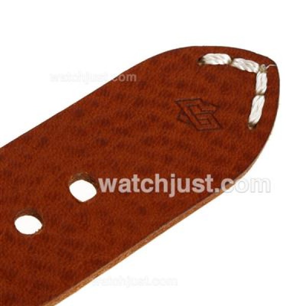 Panerai Luminor Marina Unitas 6497 Movement Swan Neck with White Dial-Brown Leather Strap