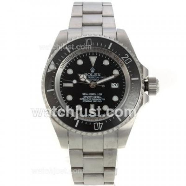 Best Quality Rolex Sea-Dweller Fake Watches With Black Dials For Men