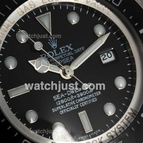 Best Quality Rolex Sea-Dweller Fake Watches With Black Dials For Men