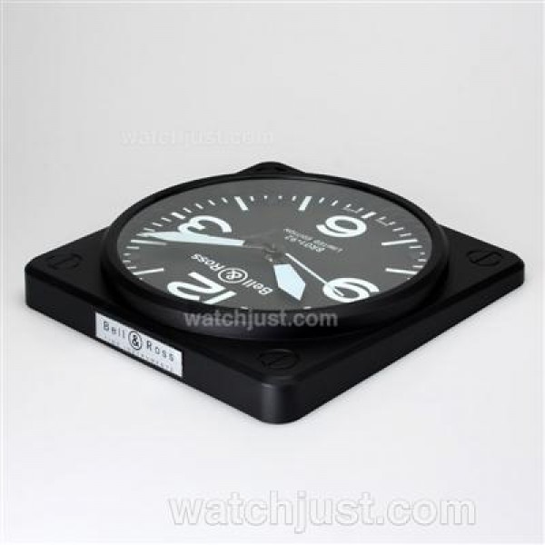 Bell & Ross BR01-92 Wall Clock with White Markers