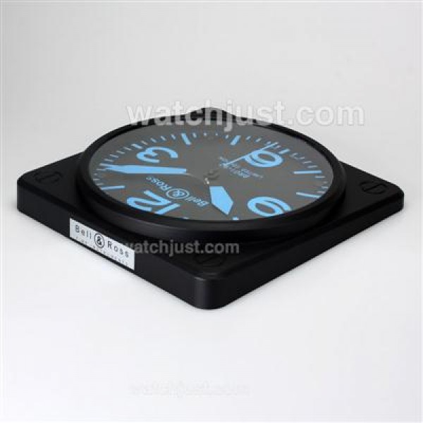 Bell & Ross BR01-92 Wall Clock with Blue Markers