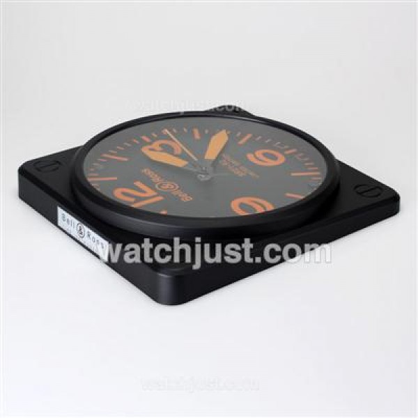Bell & Ross BR01-92 Wall Clock with Orange Markers