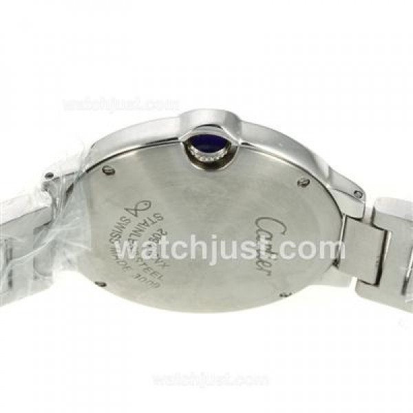 Cartier Ballon bleu de Cartier White Dial with Sapphire Glass S/S-Medium Size