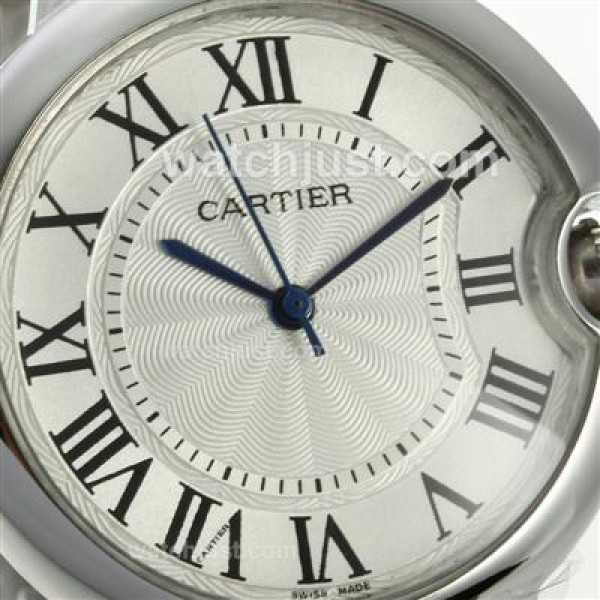 Cartier Ballon bleu de Cartier White Dial with Sapphire Glass S/S-Medium Size