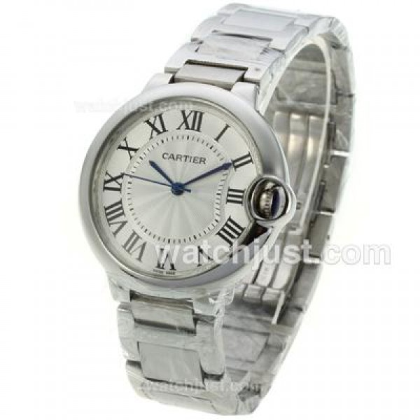 Cartier Ballon bleu de Cartier White Dial with Sapphire Glass S/S-Medium Size