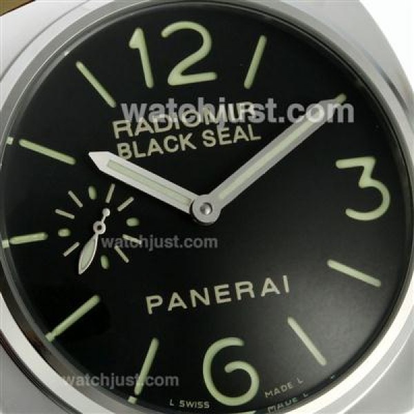 Panerai Radiomir Black Seal Automatic with Black Dial-Leather Strap