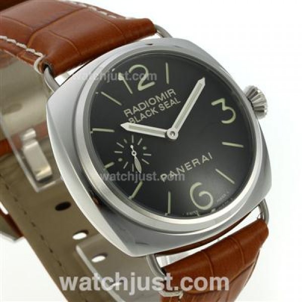 Panerai Radiomir Black Seal Automatic with Black Dial-Leather Strap