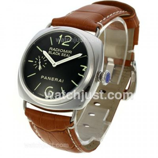 Panerai Radiomir Black Seal Automatic with Black Dial-Leather Strap