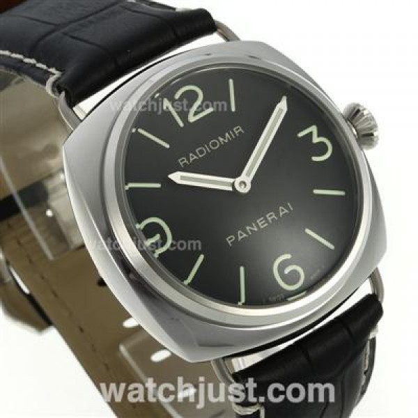 Panerai Radiomir Automatic with Black Dial-Leather Strap