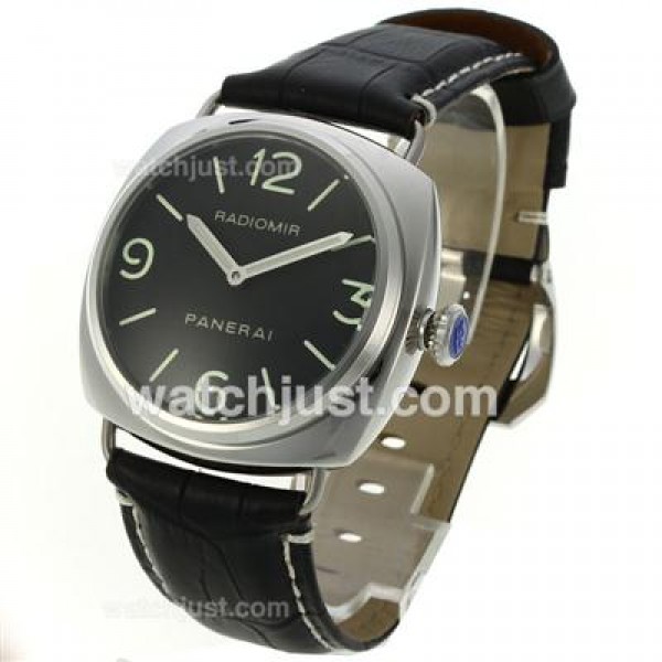 Panerai Radiomir Automatic with Black Dial-Leather Strap