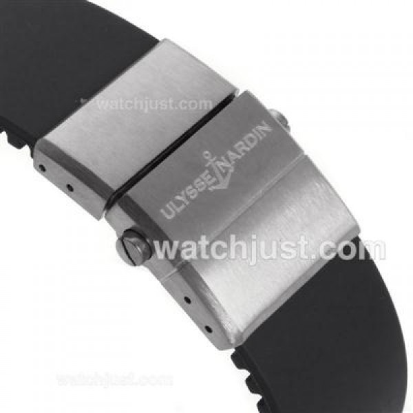 Ulysse Nardin Maxi Marine Automatic Roman Markers with White Dial-Rubber Strap