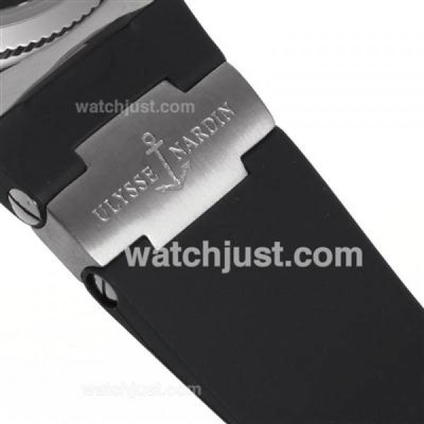 Ulysse Nardin Maxi Marine Automatic Roman Markers with White Dial-Rubber Strap