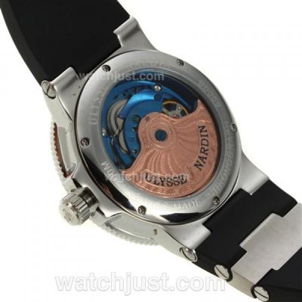 Ulysse Nardin Maxi Marine Automatic Roman Markers with White Dial-Rubber Strap
