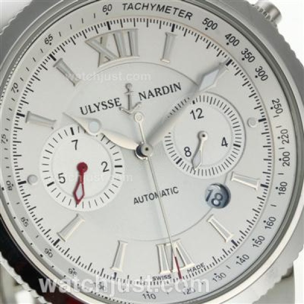 Ulysse Nardin Maxi Marine Automatic with White Dial-18K Plated Gold Movement