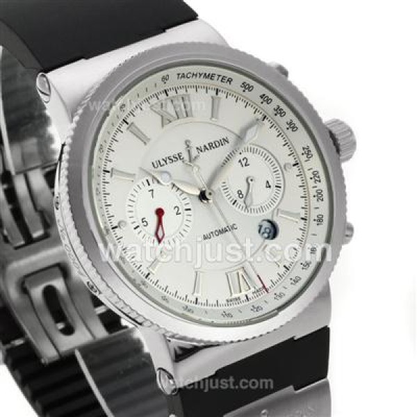Ulysse Nardin Maxi Marine Automatic with White Dial-18K Plated Gold Movement
