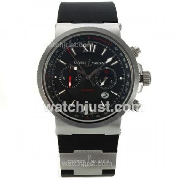 Ulysse Nardin Maxi Marine Automatic with Black Dial-18K Plated Gold Movement