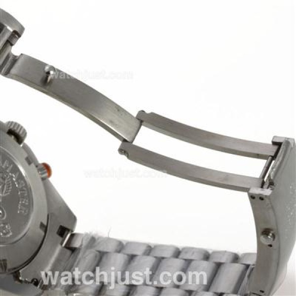 Omega Seamaster Planet Ocean Working Chronograph Orange Bezel with Black Dial S/S
