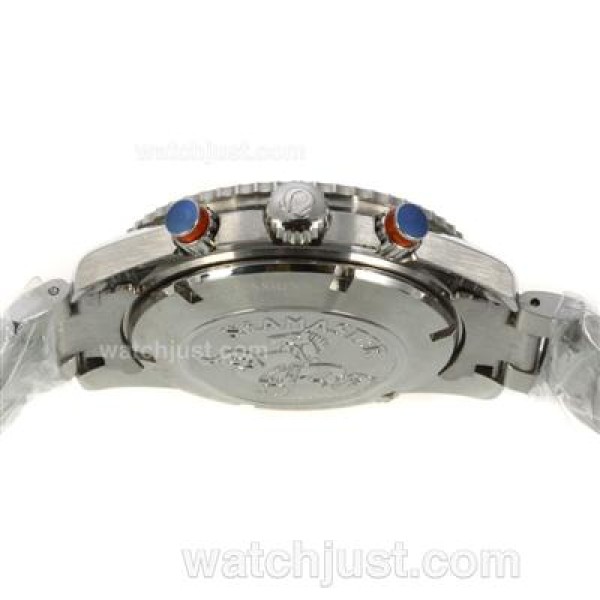 Omega Seamaster Planet Ocean Working Chronograph Orange Bezel with Black Dial S/S