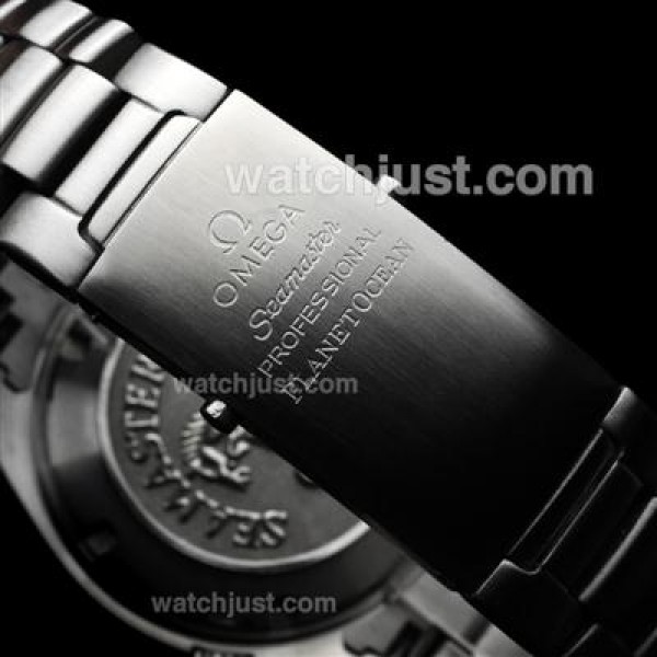 Omega Seamaster Planet Ocean Automatic Orange Bezel with Black Dial S/S(Gift Box and Leather Strap Included)