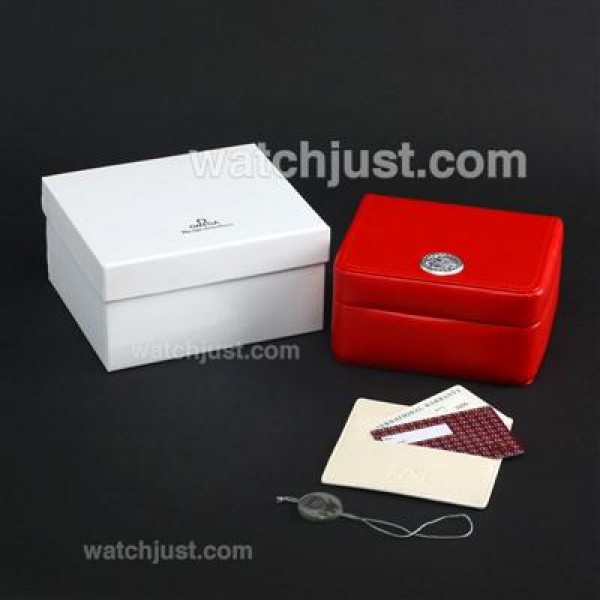 Omega Seamaster Automatic with Black Dial S/S(Gift Box & Extra Leather Strap Included)