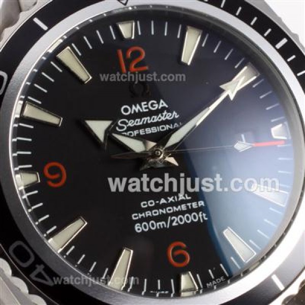 Omega Seamaster Automatic with Black Bezel and Dial S/S-Medium Size