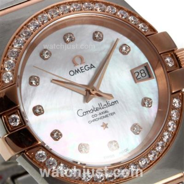 Best 1:1 Omega Constellation Replica Watches With White Dials For Women